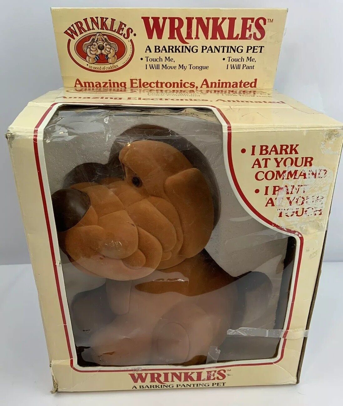 Wrinkles dog teddy clearance bear